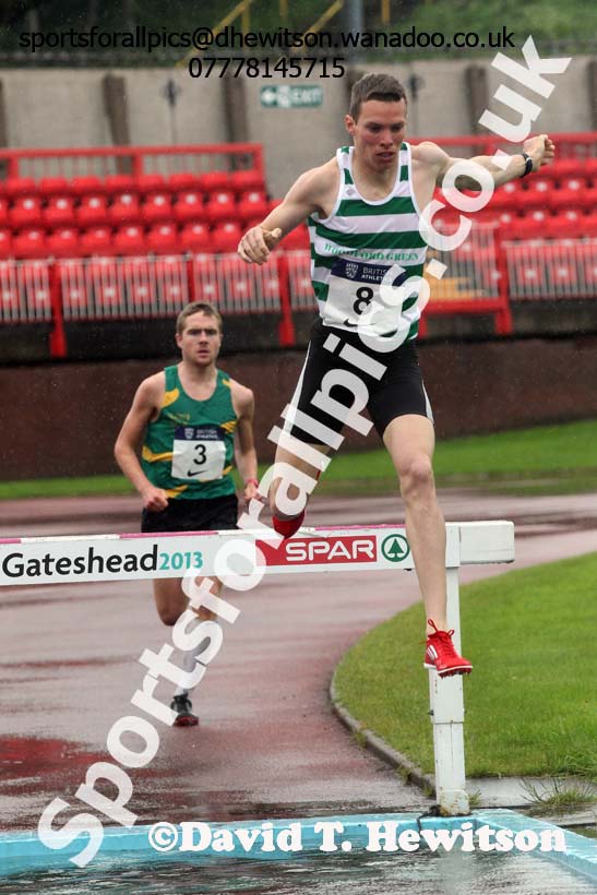 Ryann McKinlay (WGEL) 3000 metres steeplechase, British National League, Division 1, Gateshead. Photo: David T. Hewitson/Sports for All Pics